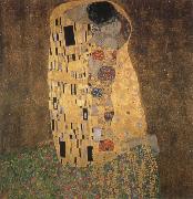Gustav Klimt Kiss oil on canvas